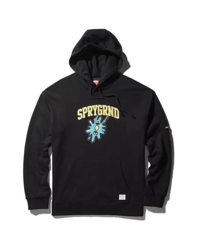 SUDADERA CON CAPUCHA DE BOB ESPONJA SPLAT (NEGRA) SUDADERA CON CAPUCHA DE BOB ESPONJA SPLAT (NEGRA)