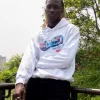 SUDADERA CON CAPUCHA DE MIAMI VICE (BLANCA)