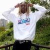 SUDADERA CON CAPUCHA DE MIAMI VICE (BLANCA)
