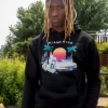 SUDADERA CON CAPUCHA DE MIAMI VICE (NEGRA)