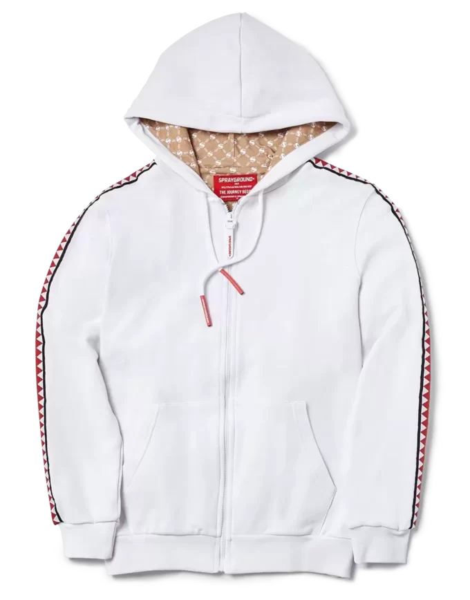 SUDADERA CON CAPUCHA Y CREMALLERA SHARKTRACK SPUCCI (BLANCA) SUDADERA CON CAPUCHA Y CREMALLERA SHARKTRACK SPUCCI (BLANCA)