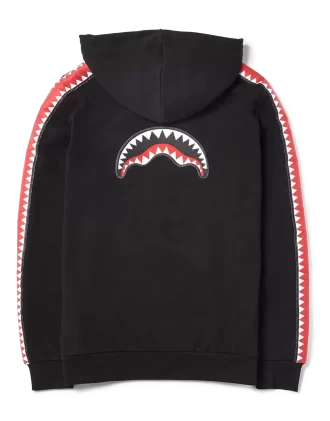 SUDADERA CON CAPUCHA Y CREMALLERA SHARKTRACK SPUCCI (NEGRA)