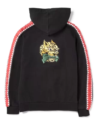 SUDADERA CON CAPUCHA Y CREMALLERA SHARKTRACK TIGER MONEY (NEGRA)