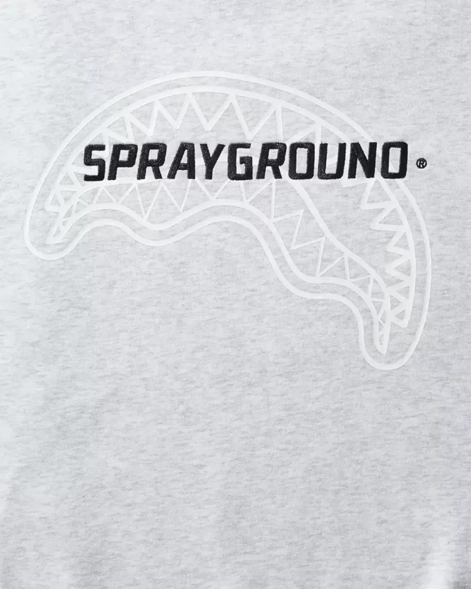 SUDADERA DE CUELLO REDONDO SPRAYGROUND (GRIS CLARO) SUDADERA DE CUELLO REDONDO SPRAYGROUND (GRIS CLARO)