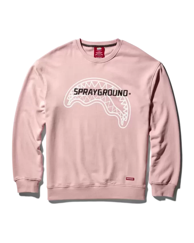 SUDADERA DE CUELLO REDONDO SPRAYGROUND (ROSA) SUDADERA DE CUELLO REDONDO SPRAYGROUND (ROSA)