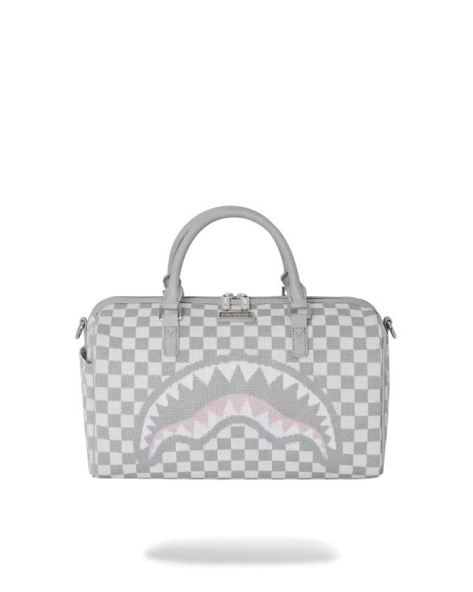TIBURONES DE PUNTO EN PARÍS EN MINI BOLSO DE VIAJE CREMA TIBURONES DE PUNTO EN PARÍS EN MINI BOLSO DE VIAJE CREMA
