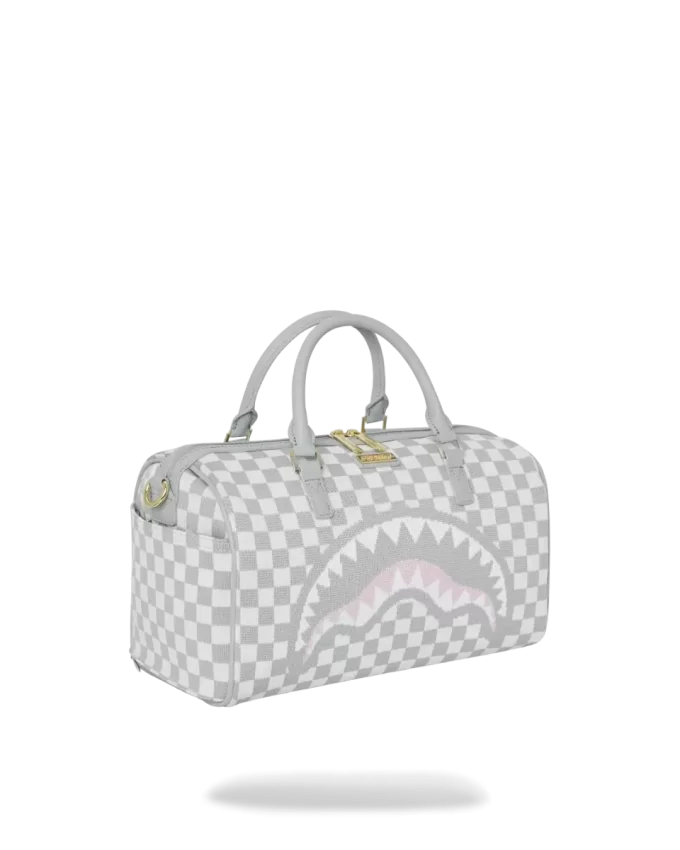 TIBURONES DE PUNTO EN PARÍS EN MINI BOLSO DE VIAJE CREMA TIBURONES DE PUNTO EN PARÍS EN MINI BOLSO DE VIAJE CREMA