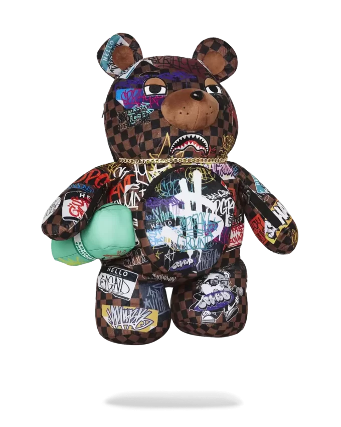 TIBURONES EN PARÍS LA MOCHILA DE OSO DE PELUCHE RIZZ MONEYBEAR TIBURONES EN PARÍS LA MOCHILA DE OSO DE PELUCHE RIZZ MONEYBEAR