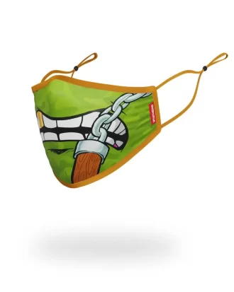 TMNT ADULTOS: CUBREBOCAS AJUSTADO DE TIBURÓN MICHELANGELO