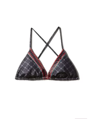 TOP DE BIKINI CON ESTAMPADO DE DINERO DE MEDIANOCHE