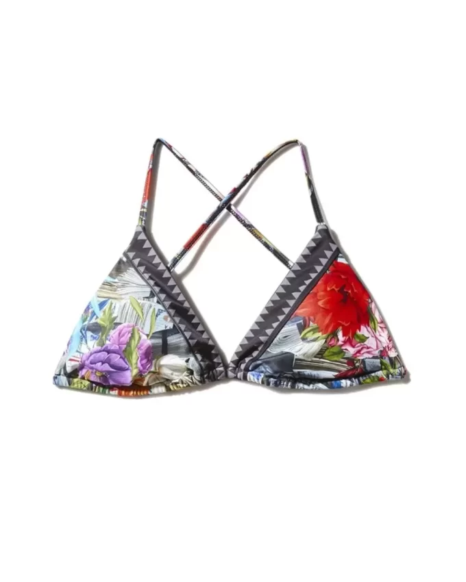 TOP DE BIKINI CON ESTAMPADO FLORAL TOP DE BIKINI CON ESTAMPADO FLORAL