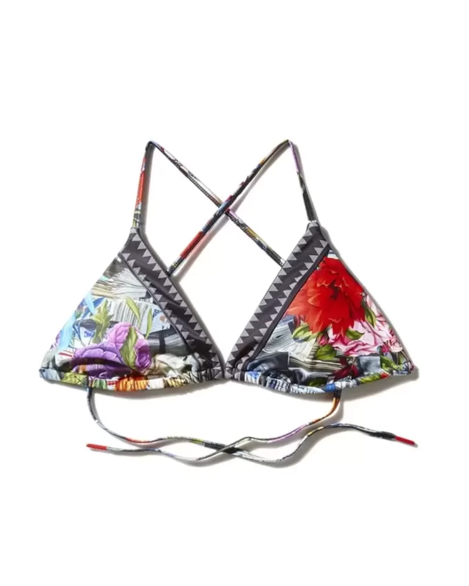 TOP DE BIKINI CON ESTAMPADO FLORAL TOP DE BIKINI CON ESTAMPADO FLORAL