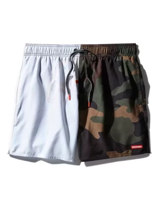 Traje de baño tipo short con camuflaje Split Bite
