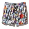 Traje de baño tipo short con estampado floral Traje de baño tipo short con estampado floral